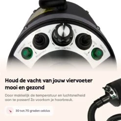 Captain Pup's Professionele Hondenföhn Met 4 Opzetstukken - Bijgeleverde Hondenborstel - Waterblazer Voor Honden - Zwart -Huisdierbenodigdheden Korting 1200x1200 3