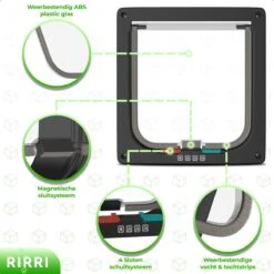 Rirri Kattenluik Met Tunnel - 4 Vergrendelingsstanden - Weersbestendig - Binnen En Buiten - Maat M - Zwart - 19 X 20 Cm 13 Rirri Kattenluik Met Tunnel - 4 Vergrendelingsstanden - Weersbestendig - Binnen En Buiten - Maat M - Zwart - 19 X 20 Cm -Huisdierbenodigdheden Korting 1200x1200 3002
