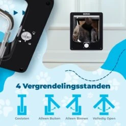 Skipoo Kattenluik Met Tunnel - Weerbestendig - Grote Kat - 4 Vergrendelingsstanden - Zwart -Huisdierbenodigdheden Korting 1200x1200 3016