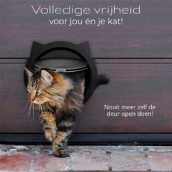 Cellavi XL Kattenluik Zwart Met Tunnel - Hondenluik - 4 Vergrendelingsstanden - 30,5 X 27,5 X 7,5 Cm -Huisdierbenodigdheden Korting 1200x1200 3020