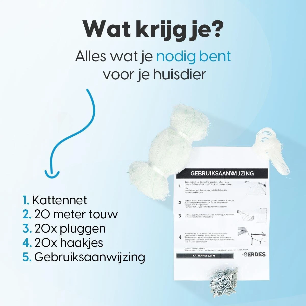 Kattennet - Balkon Net - Katten Gaas - Kattennet Balkon - Transparant - 8x3 M 10 Kattennet - Balkon Net - Katten Gaas - Kattennet Balkon - Transparant - 8x3 M - Image 8