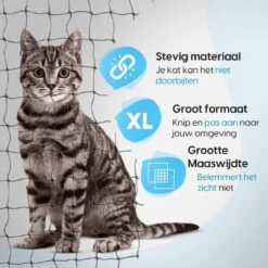 Kattennet Voor Balkon 4 X 10 M - Kattennet - Katten Gaas - Zwart -Huisdierbenodigdheden Korting 1200x1200 3045