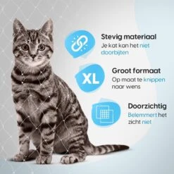 Kattennet Voor Balkon 4x10 Meter - Katten Gaas - Kattennet Balkon - Katten Net - Transparant 12 Kattennet Voor Balkon 4x10 Meter - Katten Gaas - Kattennet Balkon - Katten Net - Transparant -Huisdierbenodigdheden Korting 1200x1200 3050