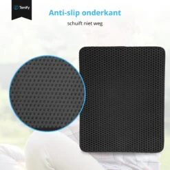 Tenify Kattenbakmat + Extra Kattenbak Schepje - 40 X 50 Cm - Waterdicht - Dubbele Laag - Honingraatstructuur - Uitloopmat - Mat -Huisdierbenodigdheden Korting 1200x1200 3104