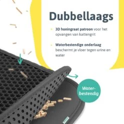 Kattenbakmat - 40 X 50 Cm - Grijs - Uitloopmat Kat - Kattenbakvulling - Opvang Ruimte - Grit Opvanger - Waterdicht - Eco-friendly -Huisdierbenodigdheden Korting 1200x1200 3109