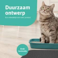 Kattenbakmat - 40 X 50 Cm - Grijs - Uitloopmat Kat - Kattenbakvulling - Opvang Ruimte - Grit Opvanger - Waterdicht - Eco-friendly -Huisdierbenodigdheden Korting 1200x1200 3110