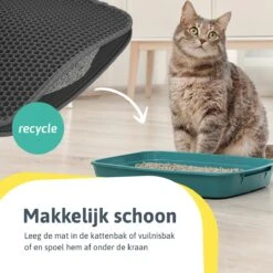 Kattenbakmat - 40 X 50 Cm - Grijs - Uitloopmat Kat - Kattenbakvulling - Opvang Ruimte - Grit Opvanger - Waterdicht - Eco-friendly -Huisdierbenodigdheden Korting 1200x1200 3111