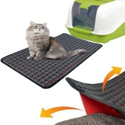 SiRaC - Kattenbakmat - Dubbele Laag Matten- Rood -Huisdierbenodigdheden Korting 1200x1200 3137