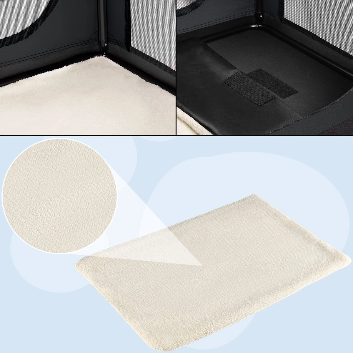 Cadoca Honden & Katten Reismand XL - 81x56x58cm - Antraciet 9 Cadoca Honden & Katten Reismand XL - 81x56x58cm - Antraciet - Image 7