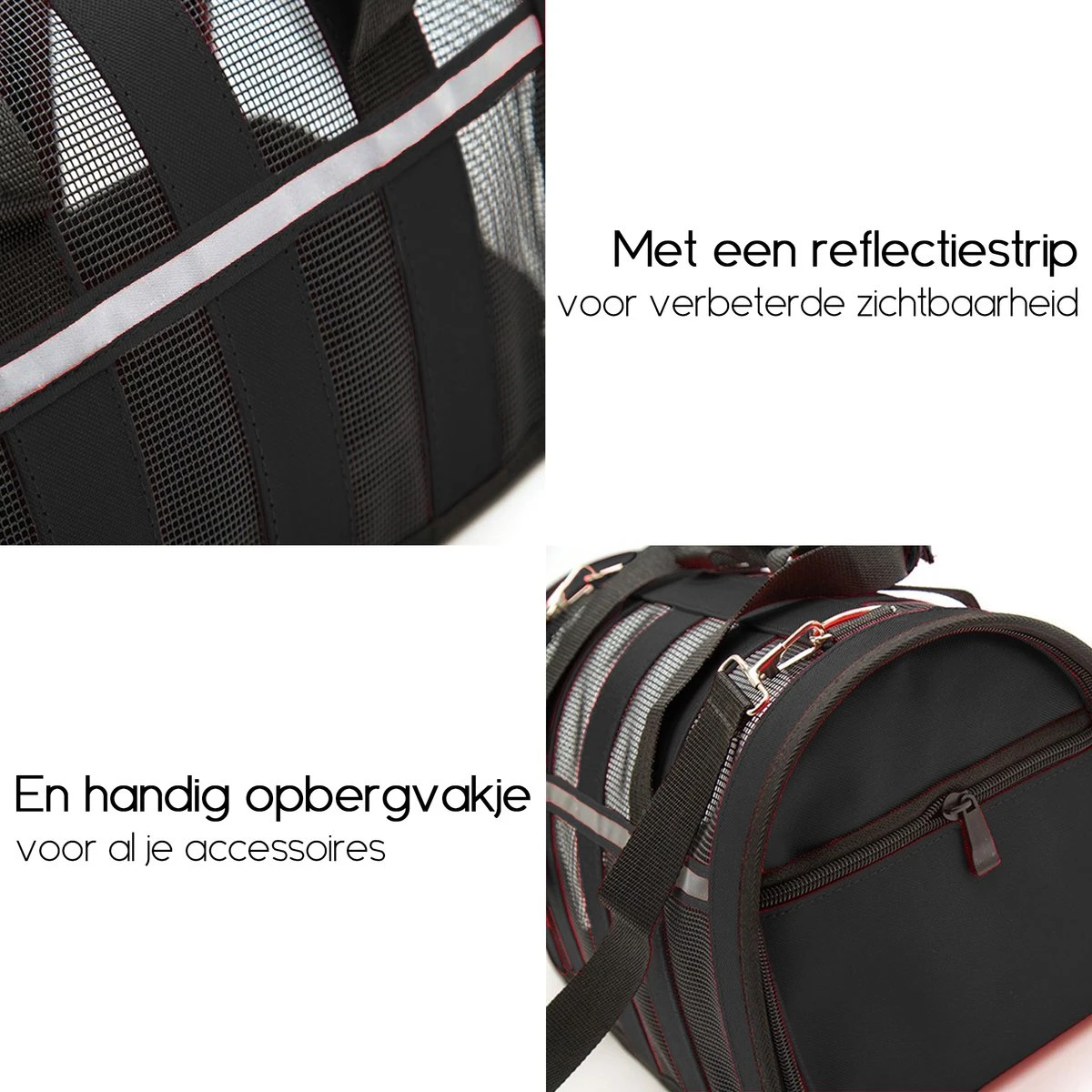 Opvouwbare Katten Reismand - Met Schouderband En Kattenbakmat - Reismand Kat - 49x30x26 Cm - Wasmachinebestendig - Zwart - Hondendraagtas - Kattenreismand - Draagtas Voor Dieren - Kattenmand 5 Opvouwbare Katten Reismand - Met Schouderband En Kattenbakmat - Reismand Kat - 49x30x26 Cm - Wasmachinebestendig - Zwart - Hondendraagtas - Kattenreismand - Draagtas Voor Dieren - Kattenmand - Image 3