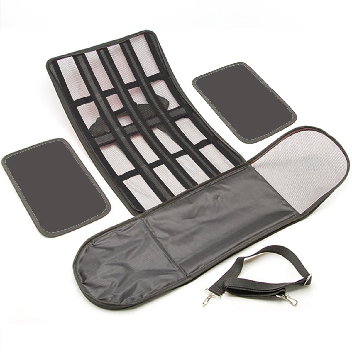 Opvouwbare Katten Reismand - Met Schouderband En Kattenbakmat - Reismand Kat - 49x30x26 Cm - Wasmachinebestendig - Zwart - Hondendraagtas - Kattenreismand - Draagtas Voor Dieren - Kattenmand 6 Opvouwbare Katten Reismand - Met Schouderband En Kattenbakmat - Reismand Kat - 49x30x26 Cm - Wasmachinebestendig - Zwart - Hondendraagtas - Kattenreismand - Draagtas Voor Dieren - Kattenmand - Image 4