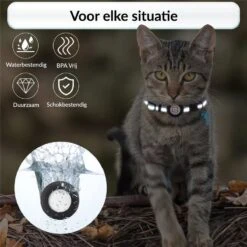 BJØRK Kattenhalsband Airtag - Reflecterend - Zwart - Verstelbaar - 20 Tot 30 Cm - Tracker- GPS - Geschikt Voor Apple AirTag - Kattenriem - Katten Accessoire - Halsband Kat Airtag -Huisdierbenodigdheden Korting 1200x1200 3196