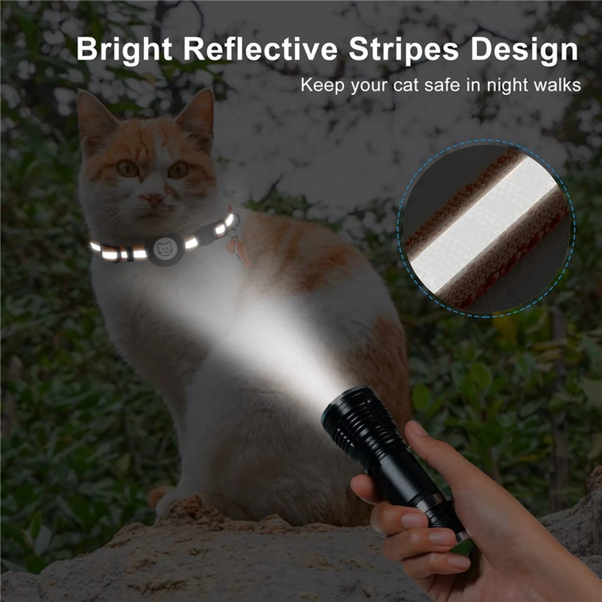 BJØRK™ Kattenhalsband Airtag - Reflecterend - Oranje - Verstelbaar - 20 Tot 30 Cm - Tracker- GPS - Geschikt Voor Apple AirTag - Kattenriem - Katten Accessoire - Halsband Kat Airtag 5 BJØRK™ Kattenhalsband Airtag - Reflecterend - Oranje - Verstelbaar - 20 Tot 30 Cm - Tracker- GPS - Geschikt Voor Apple AirTag - Kattenriem - Katten Accessoire - Halsband Kat Airtag - Image 3