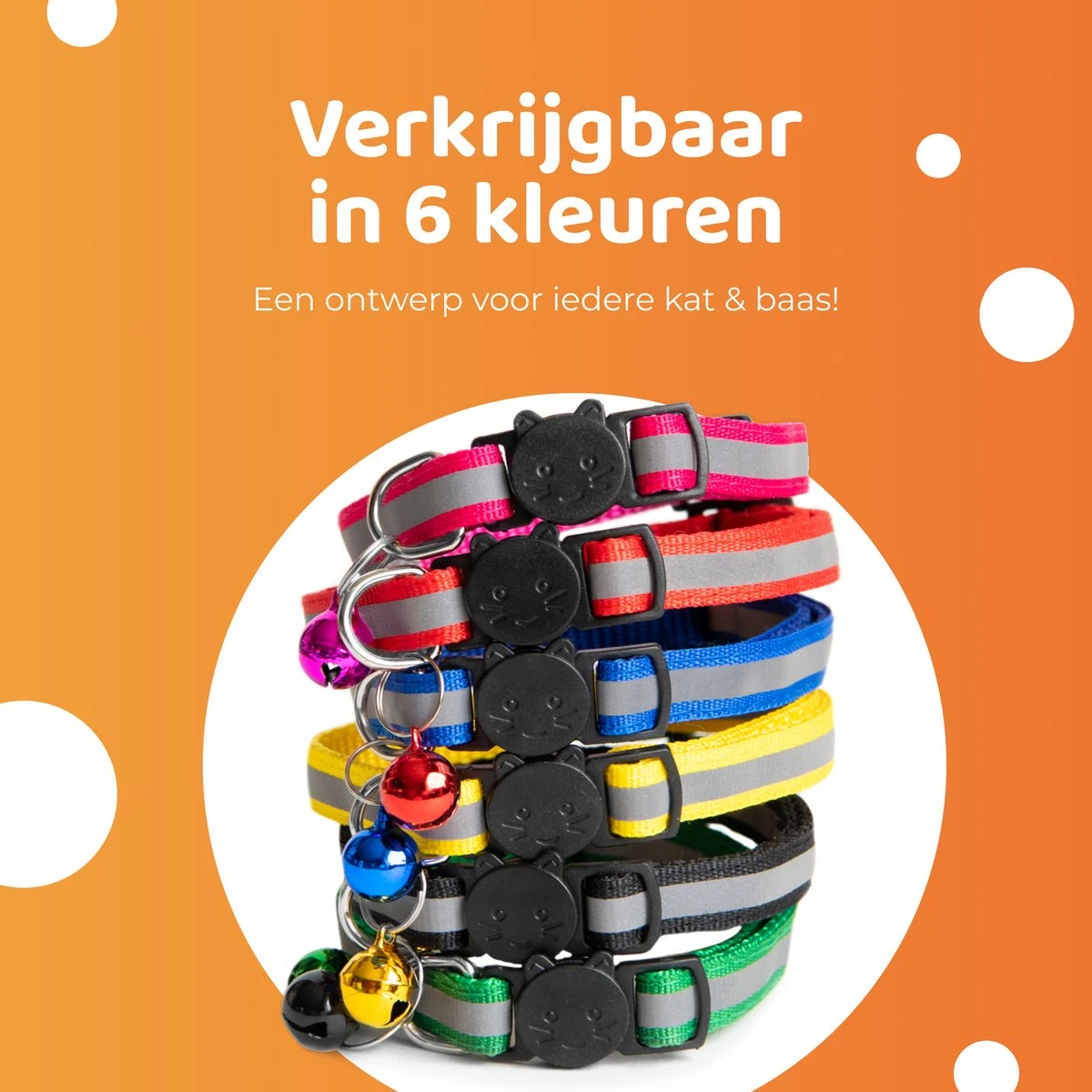ACE Pets Reflecterende Kattenhalsband Met Veiligheidssluiting – Halsband Kat & Kitten - Met Adreskoker - Kittenhalsband & Kattenbandje Met Belletje - Zwart 7 ACE Pets Reflecterende Kattenhalsband Met Veiligheidssluiting – Halsband Kat & Kitten - Met Adreskoker - Kittenhalsband & Kattenbandje Met Belletje - Zwart - Image 5