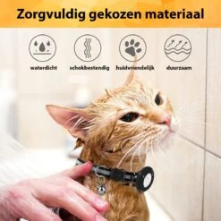 YONO Katten Halsband Geschikt Voor Apple Airtag - Kattenbandje Met Belletje En Reflecterend - GPS Kat - Zwart -Huisdierbenodigdheden Korting 1200x1200 3214