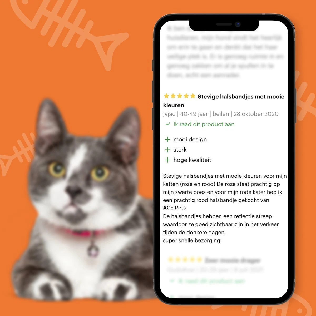 ACE Pets Reflecterende Kattenhalsband Met Veiligheidssluiting – Halsband Kat & Kitten - Met Adreskoker - Kittenhalsband & Kattenbandje Met Belletje - Geschikt Voor Apple Airtag - Zwart 8 ACE Pets Reflecterende Kattenhalsband Met Veiligheidssluiting – Halsband Kat & Kitten - Met Adreskoker - Kittenhalsband & Kattenbandje Met Belletje - Geschikt Voor Apple Airtag - Zwart - Image 6