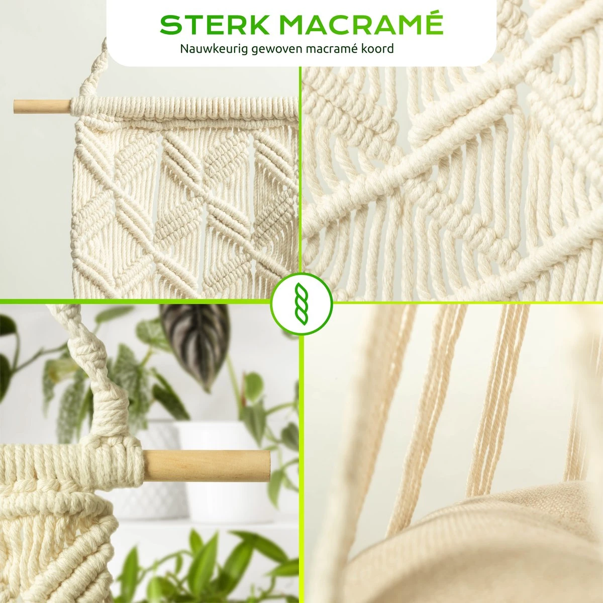 Qoods Kattenhangmat Macramé - Hangende Kattenmand Raam Of Radiator - Kattenbed - Poezenmand 8 Qoods Kattenhangmat Macramé - Hangende Kattenmand Raam Of Radiator - Kattenbed - Poezenmand - Image 6