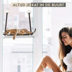 TACTIV PETS® Kattenhangmat | Hangmat Kat | Kattenhangmat Raam | Kattenmand -Huisdierbenodigdheden Korting 1200x1200 3236
