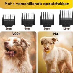 AVE Pets® Volledige Hondentondeuse Set Met Display - Draadloos Tondeuse - Scheerapparaat Voor Je Hond Of Kat - Huisdier Trimmer - Dierentondeuse - Dieren Verzorging -Huisdierbenodigdheden Korting 1200x1200 327
