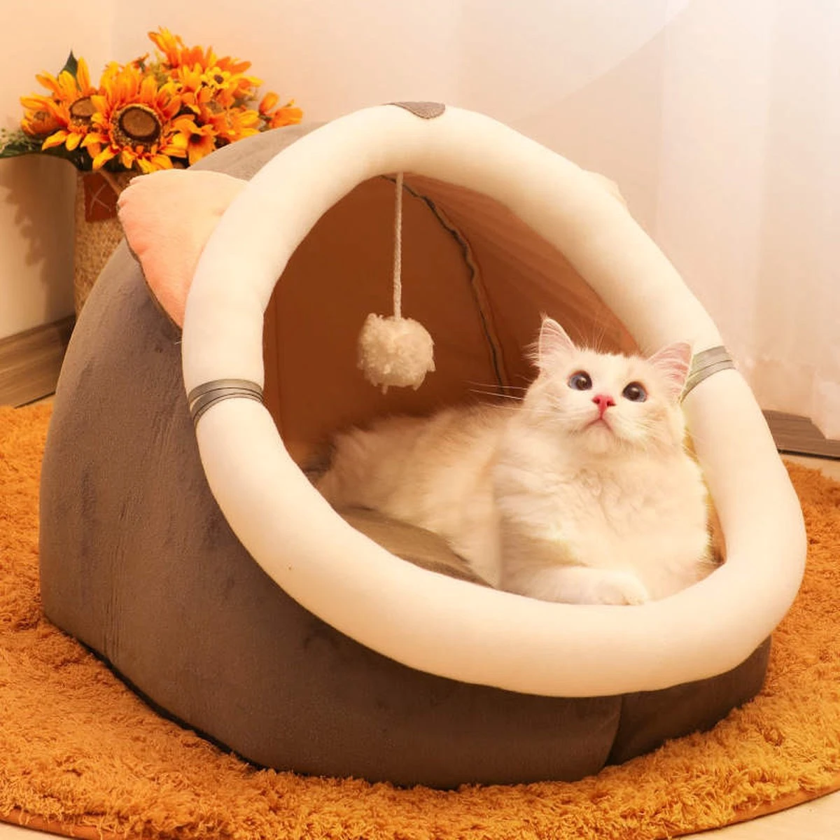 Kattenmand - Kattenhuis - Kattenbed - Kattenhangmat - Poezenmand - Kattenkussen - 40 Cm 8 Kattenmand - Kattenhuis - Kattenbed - Kattenhangmat - Poezenmand - Kattenkussen - 40 Cm - Image 6