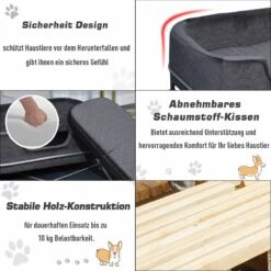 PawHut Hondenbank Met Rugleuning Huisdierenbank Met Metalen Poten Hondenbed Kattenbank D04-157 -Huisdierbenodigdheden Korting 1200x1200 3310