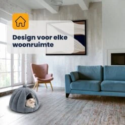 MIRO Katten Huis - Kattenhuizen - Kattenhok - Kattenmand - Dierenhuis - Extra Zacht - Grijs 16 MIRO Katten Huis - Kattenhuizen - Kattenhok - Kattenmand - Dierenhuis - Extra Zacht - Grijs -Huisdierbenodigdheden Korting 1200x1200 3324