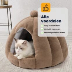 MIRO Katten Huis - Kattenhuizen - Kattenhok - Kattenmand - Dierenhuis - Extra Zacht - Bruin 23 MIRO Katten Huis - Kattenhuizen - Kattenhok - Kattenmand - Dierenhuis - Extra Zacht - Bruin -Huisdierbenodigdheden Korting 1200x1200 3346