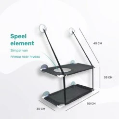 Raamhangmat - Dubbellaags - Met Zuignappen - 20kg Draag Gewicht - Kattenhangmat - Hangmat Kat - Kattenbed - Kattenkussen - Kattenbank - Kattenmand - Raam - Kattenhangmat Raam - Zwart - Radiator -Huisdierbenodigdheden Korting 1200x1200 3385