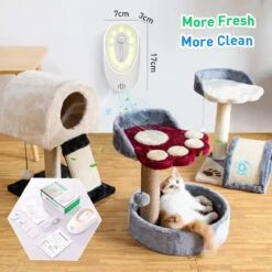 DVL Products Cornmi Kattengeurverwijderaar - Kattenbak Geurverdrijver - Met Ozon & Aromatherapie - Oplaadbaar En Infraroodsensor - Nachtlicht Optie - Duurzaam - Ledverlichting - Honden & Katten Geurverdrijver -Huisdierbenodigdheden Korting 1200x1200 3412