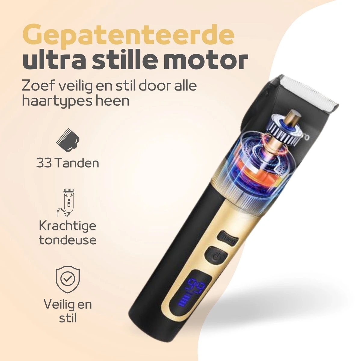 Woodoro Professionele 2-in-1 Hondentondeuse Voor Dikke Vacht – Draadloze Honden Tondeuse & Hondentrimmer – Stille Tondeuse Katten & Honden Trimset 11 Woodoro Professionele 2-in-1 Hondentondeuse Voor Dikke Vacht – Draadloze Honden Tondeuse & Hondentrimmer – Stille Tondeuse Katten & Honden Trimset - Image 9
