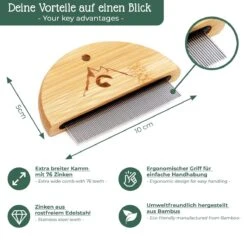 Pfotenolymp® Zachte Borstel & Vlooienkam Voor Katten Set - Kattenborstel I Kattenkam - Luizenkam I Netenkam Voor Katten - Tegen Luizen & Vlooien - Kattenhaarborstel -Huisdierbenodigdheden Korting 1200x1200 3434