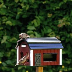 Wildlife Garden Foderlada - Vogelvoederhuisje - Rood - 32 Cm X 25 Cm X 21,5 Cm -Huisdierbenodigdheden Korting 1200x1200 3485