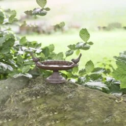 ESSCHERT DESIGN Best For Birds Gietijzeren Vogelbad - Bruin - 21 X 15 X 12 Cm -Huisdierbenodigdheden Korting 1200x1200 3495