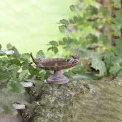 ESSCHERT DESIGN Best For Birds Gietijzeren Vogelbad - Bruin - 21 X 15 X 12 Cm -Huisdierbenodigdheden Korting 1200x1200 3496