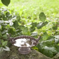 ESSCHERT DESIGN Best For Birds Gietijzeren Vogelbad - Bruin - 21 X 15 X 12 Cm -Huisdierbenodigdheden Korting 1200x1200 3500