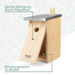 WILDLIFE FRIEND I Nestkast Met Metalen Dak Volgens NABU Van Massief Hout Voor Koolmezen & Co. - Weerbestendig, Onbehandeld, Mezenkastje, Vogelhuisje Voor Mezen - Nesthulp Met Invlieggat Van 32 Mm -Huisdierbenodigdheden Korting 1200x1200 3508