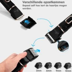 Tjilla Professionele Dieren/honden Tondeuse Set Extra Krachtig - Honden Trimmer - Lang Of Kortharige Huisdieren Katten & Honden - Draadloos - Weinig Geluid -Huisdierbenodigdheden Korting 1200x1200 352
