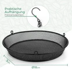 WILDLIFE FRIEND I Hangende Meelworm Voederbak Ø 18cm I Vogelvoederhuisje, Metalen Voederstation Voor Het Hele Jaar Door Voeren Van Wilde Vogels, Metalen Voederbakje 13 WILDLIFE FRIEND I Hangende Meelworm Voederbak Ø 18cm I Vogelvoederhuisje, Metalen Voederstation Voor Het Hele Jaar Door Voeren Van Wilde Vogels, Metalen Voederbakje -Huisdierbenodigdheden Korting 1200x1200 3532