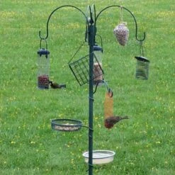 Merkloos Compleet Voederstation Vogelvoederplek - 50 X 50 X 200 Cm
