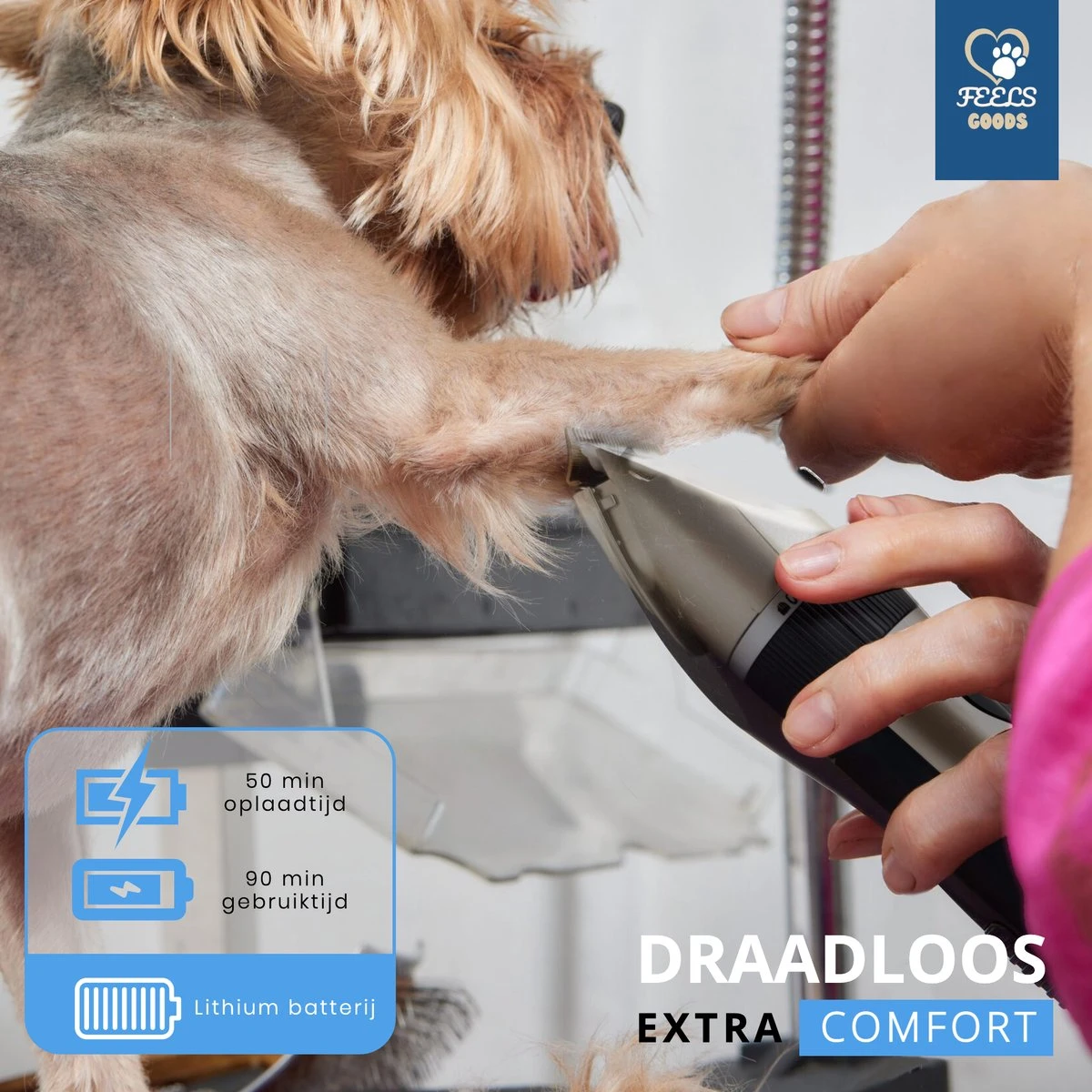 Professionele 2-in-1 Hondentondeuse Voor Dikke Vacht – Draadloze Honden Tondeuse & Hondentrimmer – Stille Tondeuse Katten & Honden Trimset 6 Professionele 2-in-1 Hondentondeuse Voor Dikke Vacht – Draadloze Honden Tondeuse & Hondentrimmer – Stille Tondeuse Katten & Honden Trimset - Image 4