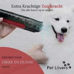 Pet Lovers - Hondentondeuse - Hondentondeuse - Automatische Inhalerende Haren - Dierentondeuse - Hondentrimmer - Hondentondeuse Dikke Vacht - Tondeuse Voor Honden - Hondentondeuse - Draadloos - 2 Opzetkammen - Honden En Katten Tondeuse -Huisdierbenodigdheden Korting 1200x1200 371