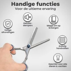 VoordeelShop 7-Delige Huisdier Knipset Met Etui - Trimmen Hond - Honden Schaar - Effileerschaar Hond - Huisdier Trimmer - Huisdier Knippen - Knipschaar Haar - Haar Schaar - Kapper - Kapperset - Scharenset -Huisdierbenodigdheden Korting 1200x1200 390
