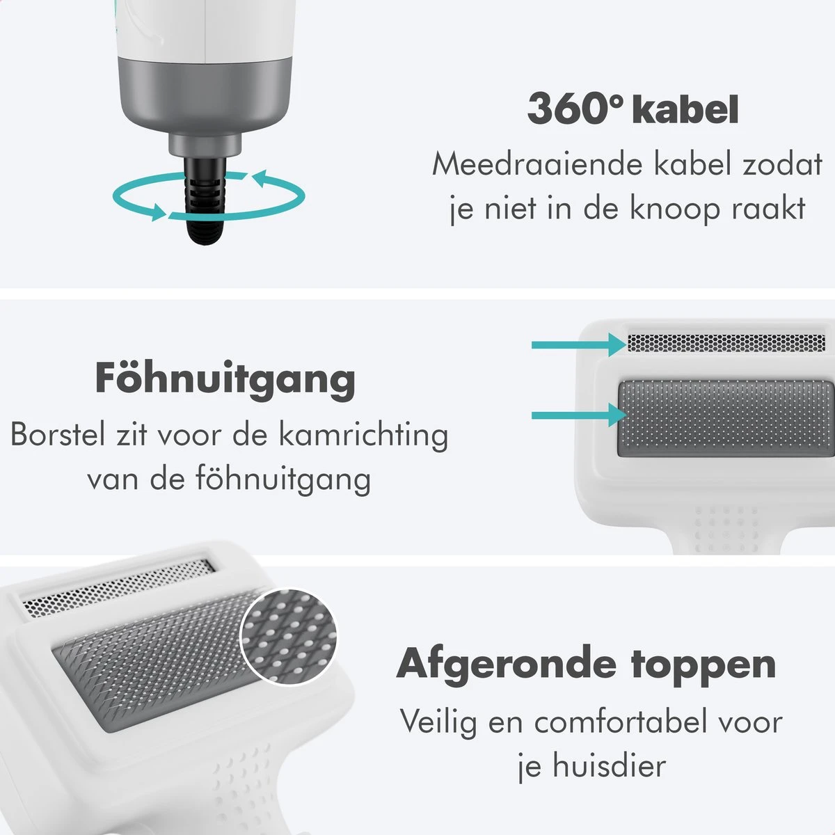 BURCH PetCare Ace - Waterblazer Voor Honden - Handzame Hondenföhn - RVS Borstel - 500W 12 BURCH PetCare Ace - Waterblazer Voor Honden - Handzame Hondenföhn - RVS Borstel - 500W - Image 10