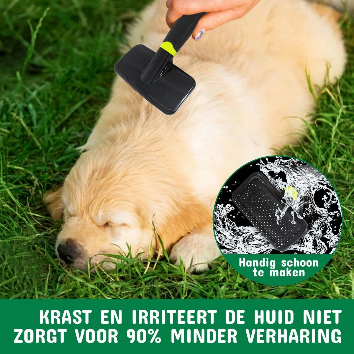 Mister Mill 2 Zijdige Ondervacht Kam Plus Slicker Borstel - Honden/Katten Kam - Voordeel Set 14 Mister Mill 2 Zijdige Ondervacht Kam Plus Slicker Borstel - Honden/Katten Kam - Voordeel Set - Image 12