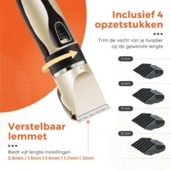 PetGoods Hondentondeuse - 10 Delige Set - Katten & Honden - Draadloos - Low Noise - Incl. Schaar, Nagelknipper, Vijl & Kam -Huisdierbenodigdheden Korting 1200x1200 601