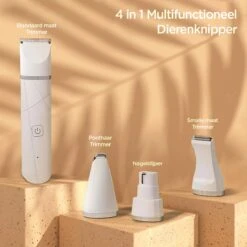 Revo Goods Professionele 4 In 1 Hondentondeuse Set -Ideaal Voor Honden En Andere Huisdieren - Slijper Inbegrepen -Draadloos - Ultra Stil -Huisdierbenodigdheden Korting 1200x1200 607