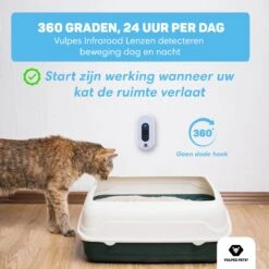 Vulpes Pets® Kattenbak Geurverdrijver PRO - Ozon En Negatieve Ionen Functie - Infraroodsensor - Oplaadbaar - Geurverwijderaar - Air Eliminator - Wit -Huisdierbenodigdheden Korting 1200x1200 613