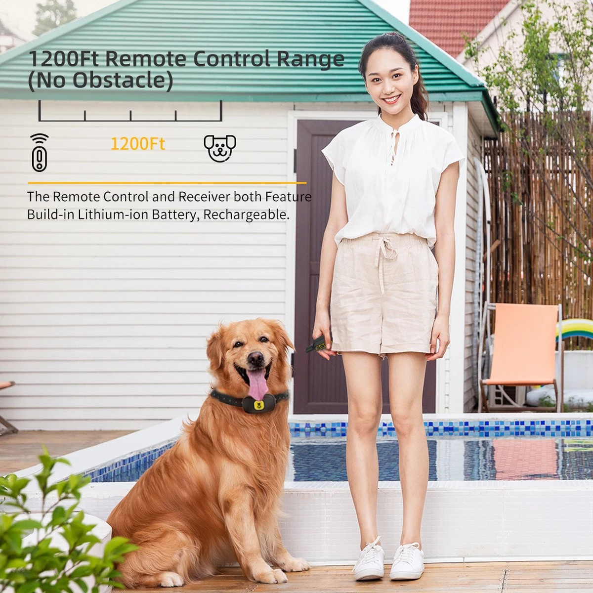 Anti Blafband EN Trainingshalsband In 1 - UNIEK Systeem - 500m Bereik - Trainingsband Opvoedband Waterdicht - Anti Blaf Apparaat - Teletac - Oplaadbaar - Volautomatisch - Grote & Kleine Hond 4 Anti Blafband EN Trainingshalsband In 1 - UNIEK Systeem - 500m Bereik - Trainingsband Opvoedband Waterdicht - Anti Blaf Apparaat - Teletac - Oplaadbaar - Volautomatisch - Grote & Kleine Hond - Image 2