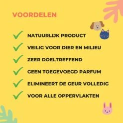 Urine Odour & Stain Remover - Urinegeur Verwijderen - Urine Vlekken Verwijderen - Natuurlijk En Veilig - Geurverwijderaar - Vlekkenverwijderaar - Weg Met Nare Geurtjes - Hond - Kat - 1 Liter -Huisdierbenodigdheden Korting 1200x1200 649
