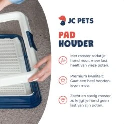 JC Pets Premium Pad Houder Met Rooster - Inclusief 20 Puppy Training Pads - Hondentoilet - Zindelijkheidstraining Hond -Huisdierbenodigdheden Korting 1200x1200 705